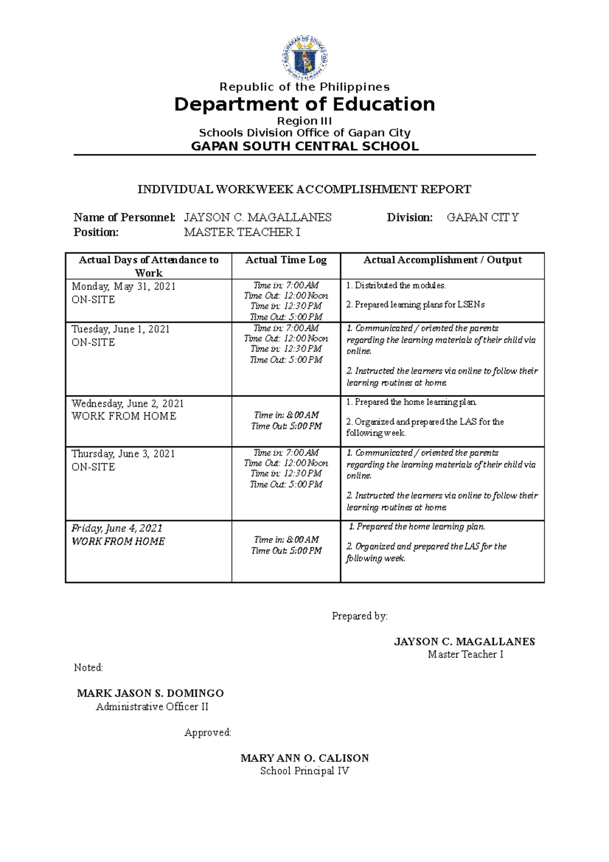 sample-individual-workweek-accomplishment-report-republic-of-the-www