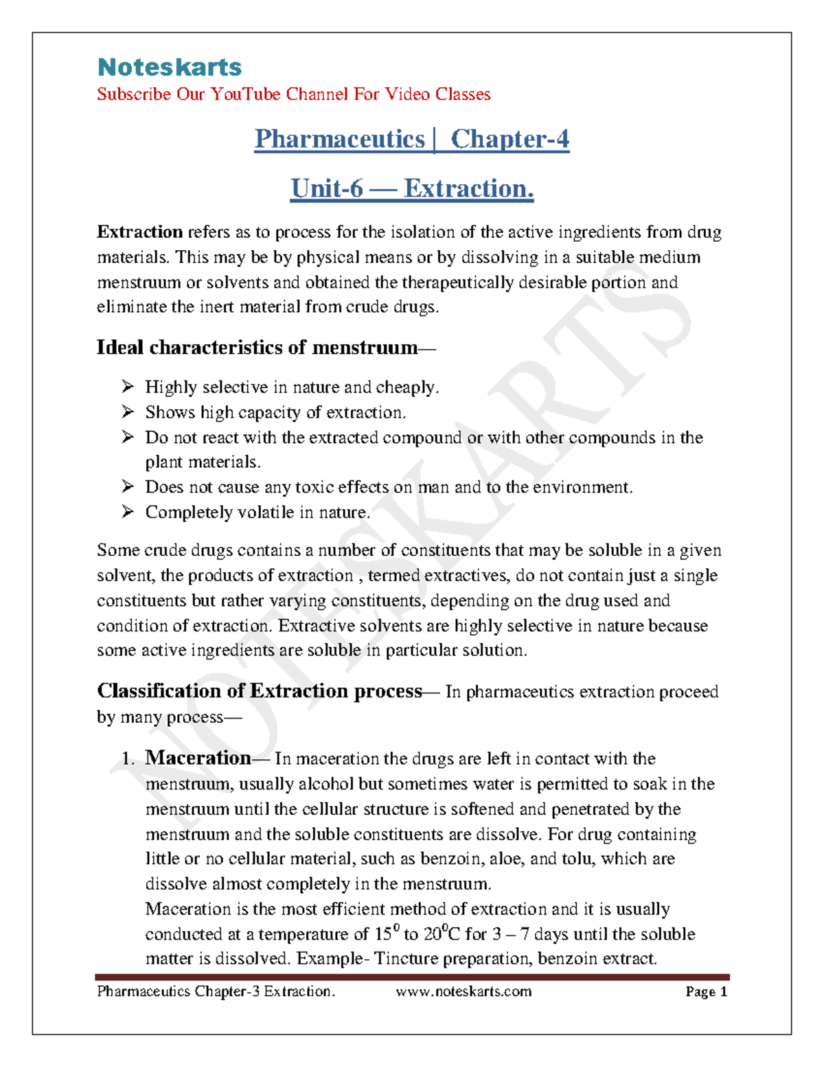 chapter-4-unit-6-extraction-definition-classification-method-and