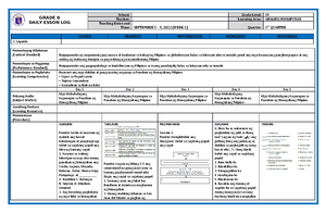 DLL Mapeh 5 Q1 W1 - dll - GRADES 1 to 12 DAILY LESSON LOG School: DAROY ...