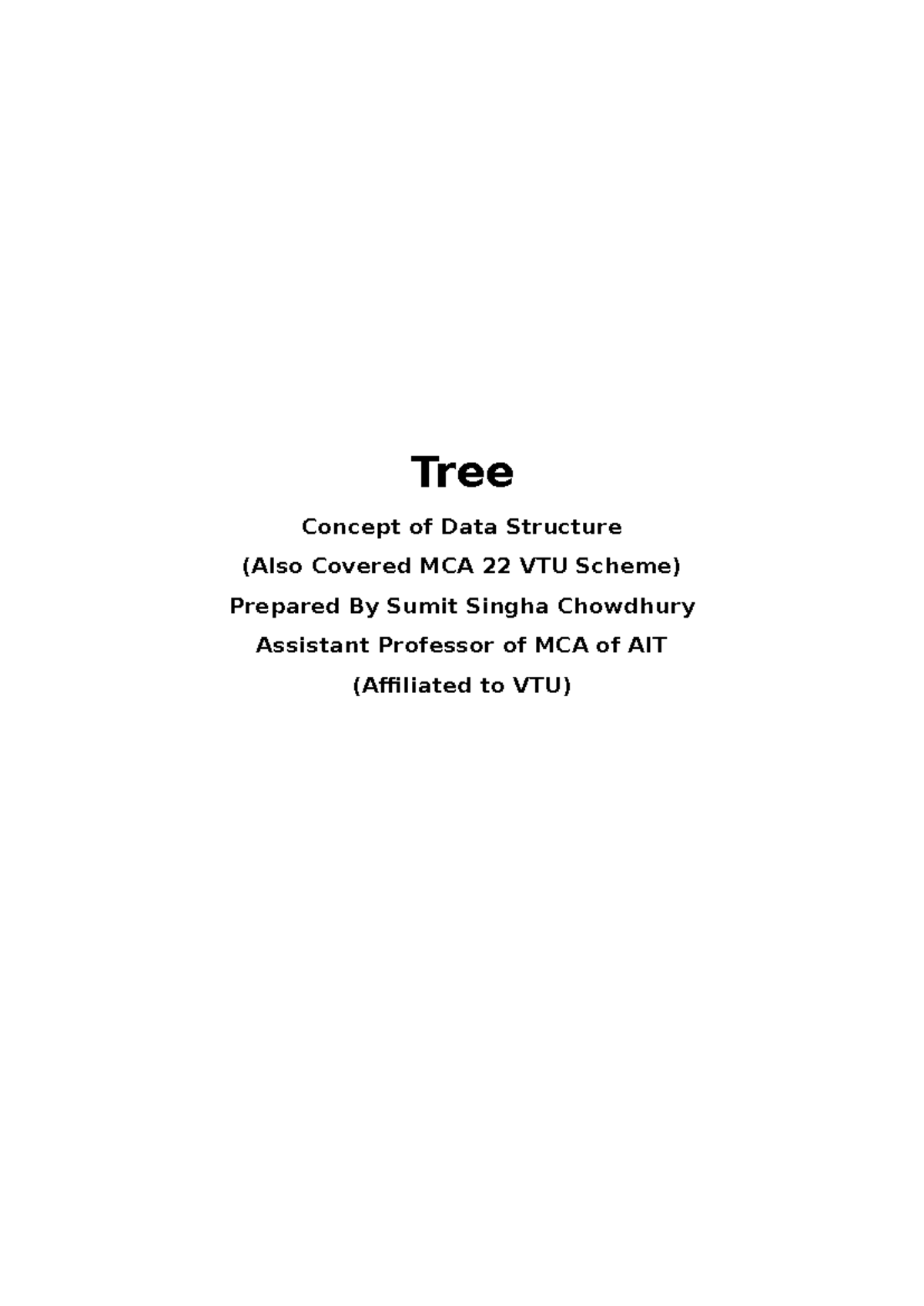 Tree Complete Study Material - Tree Concept of Data Structure (Also ...