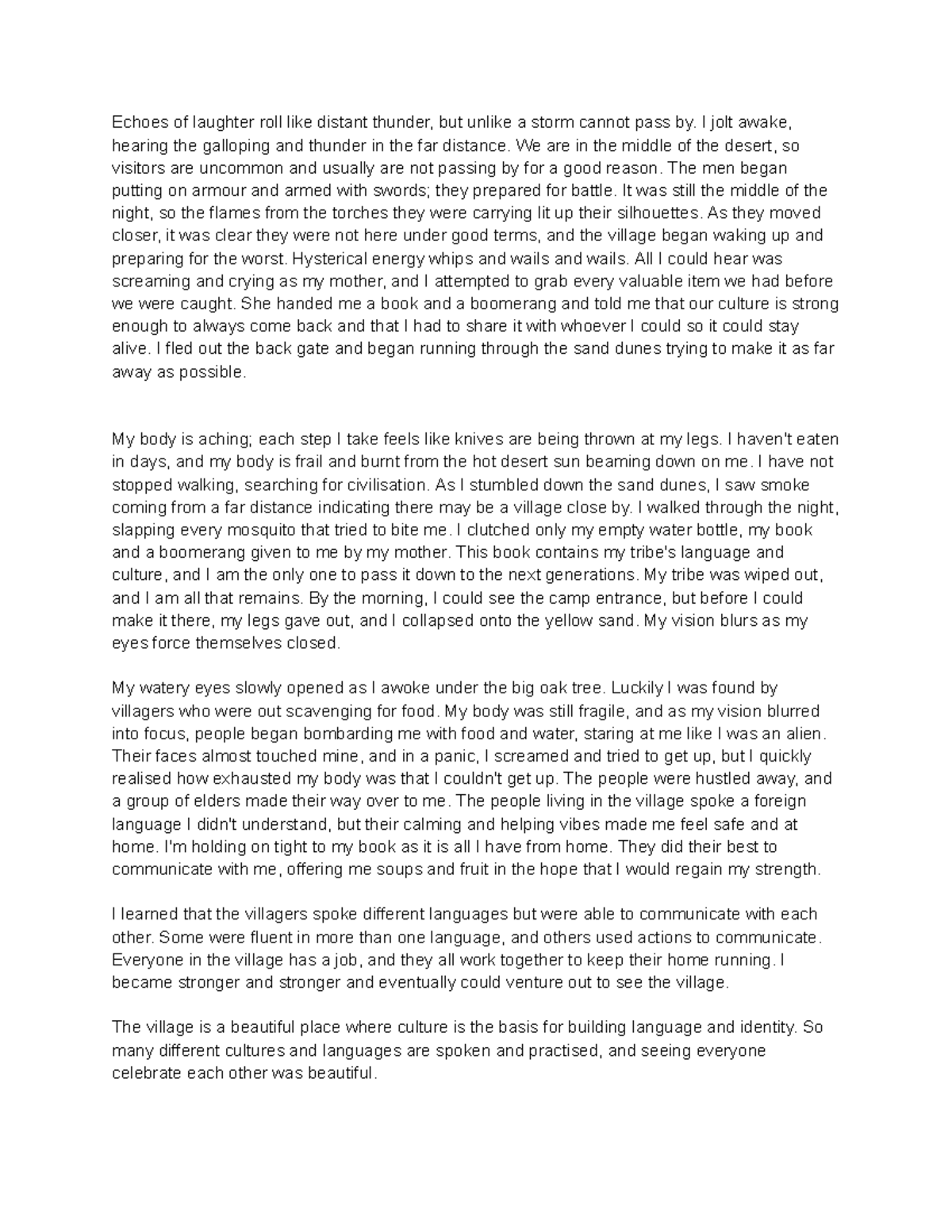 English - essay on how language, identity and culture are inextricably ...