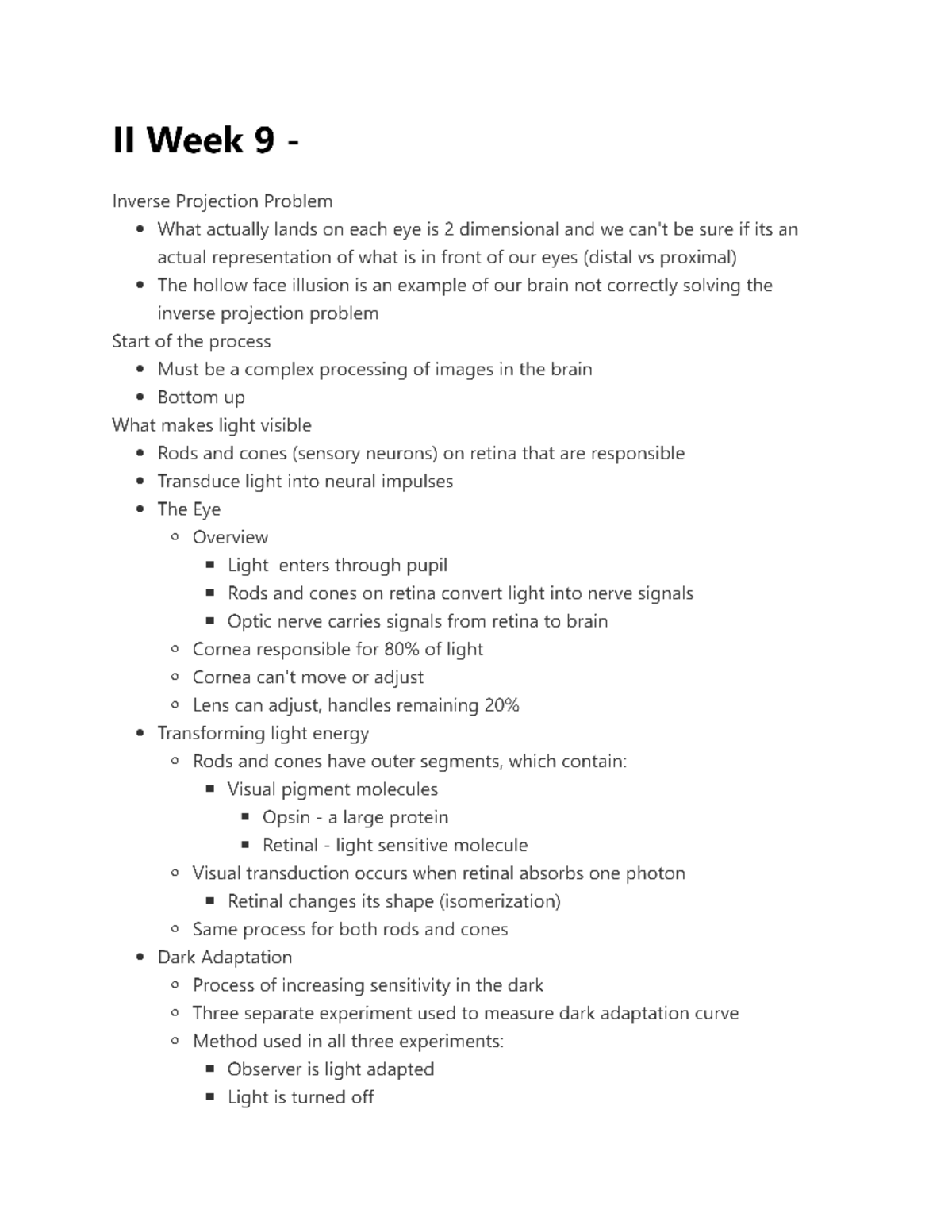 Inverse Projection Problem - PSYC 201 - Studocu