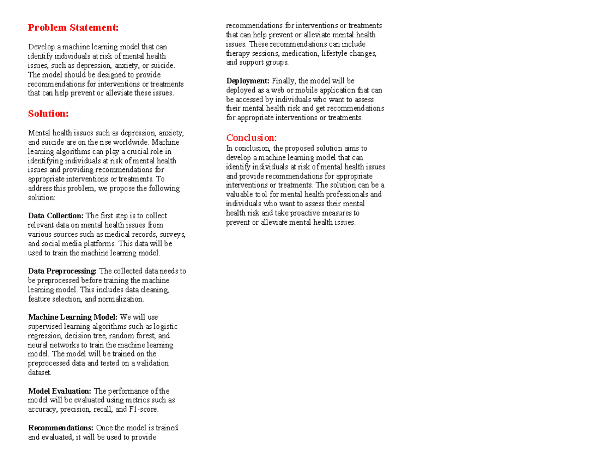 Problem Statement Sociothon - Problem Statement: Develop a machine ...