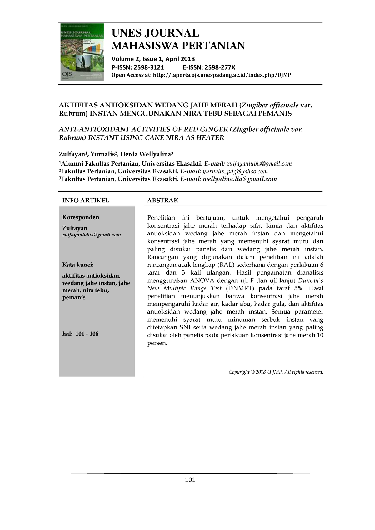 81-Article Text-228-1-10-202002 06 - UNES JOURNAL Volume 2, Issue 1 ...