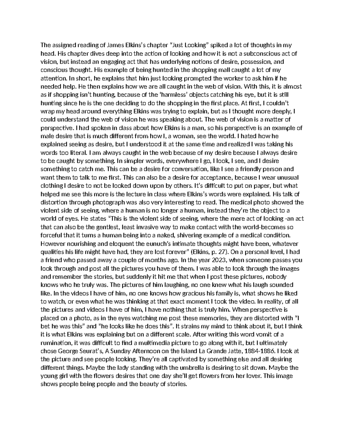 Rumination 1 Summary Visual Communication The assigned reading of