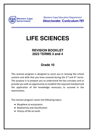 life sciences grade 11 assignment memo 2023