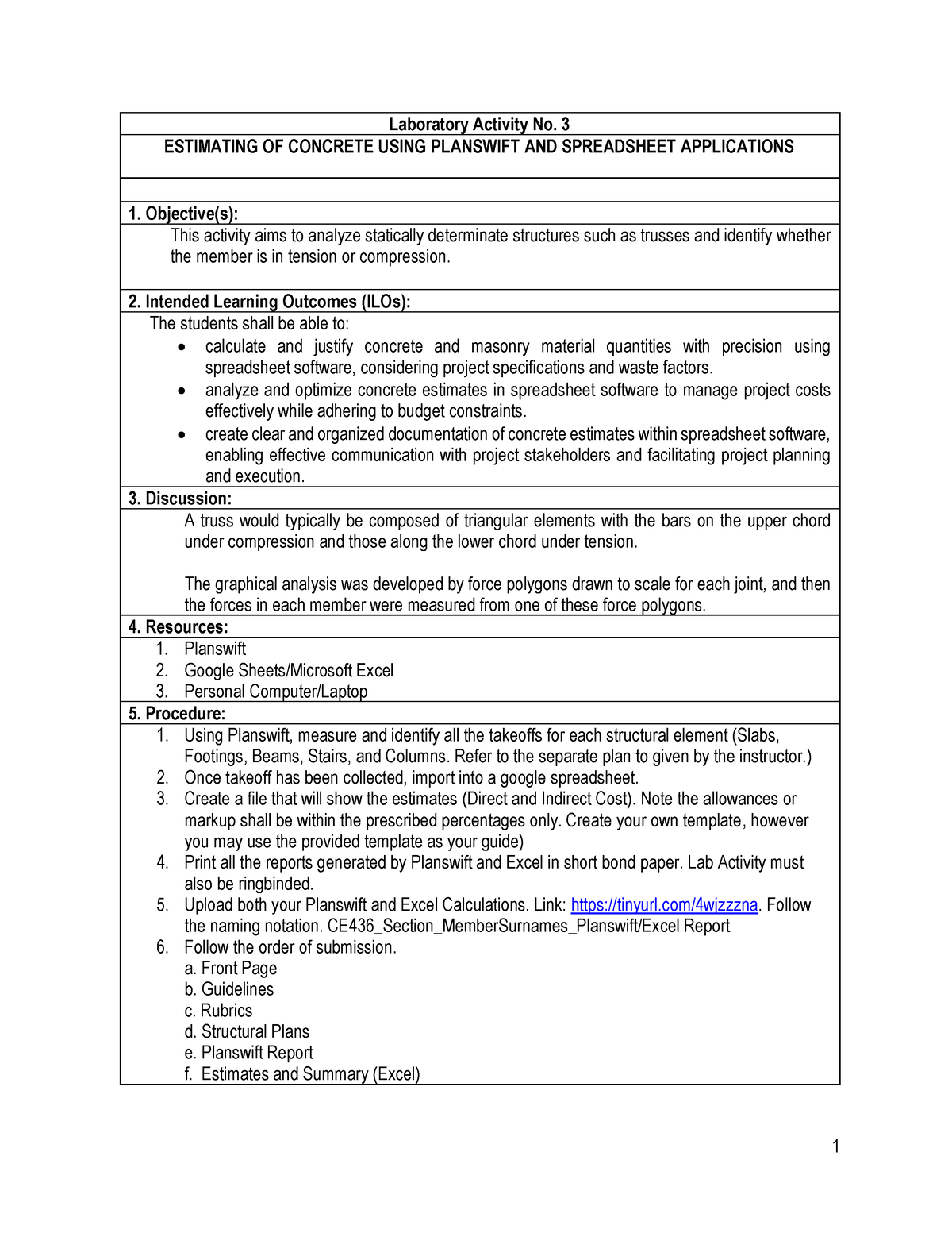 Materials for Labratory - 1 Laboratory Activity No. 3 ESTIMATING OF ...