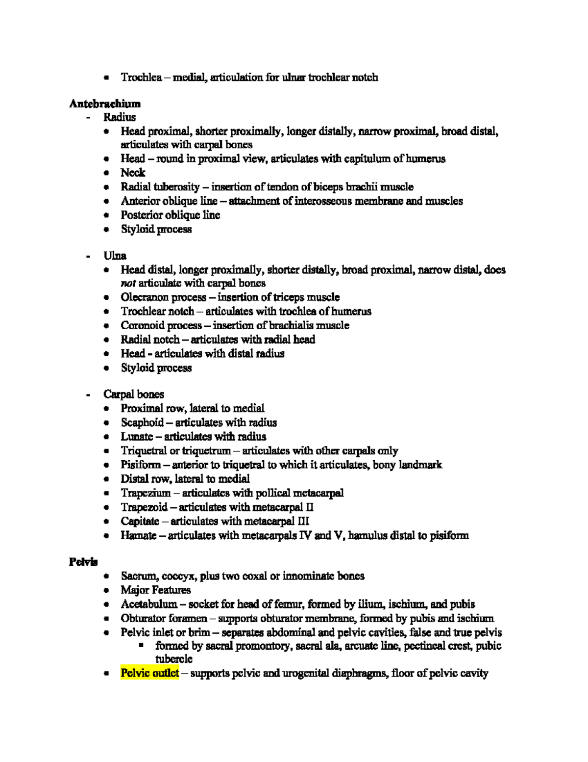 Human Anatomy Study Guide 2 Pg3 - BIOL 253 - Studocu