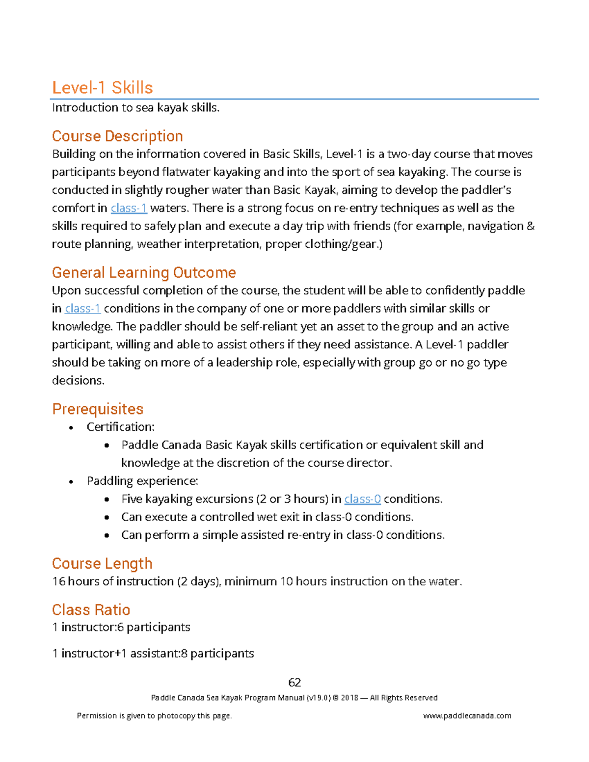 Paddle Canada lvl 1 - Paddle Canada Sea Kayak Program Manual (v19 ...