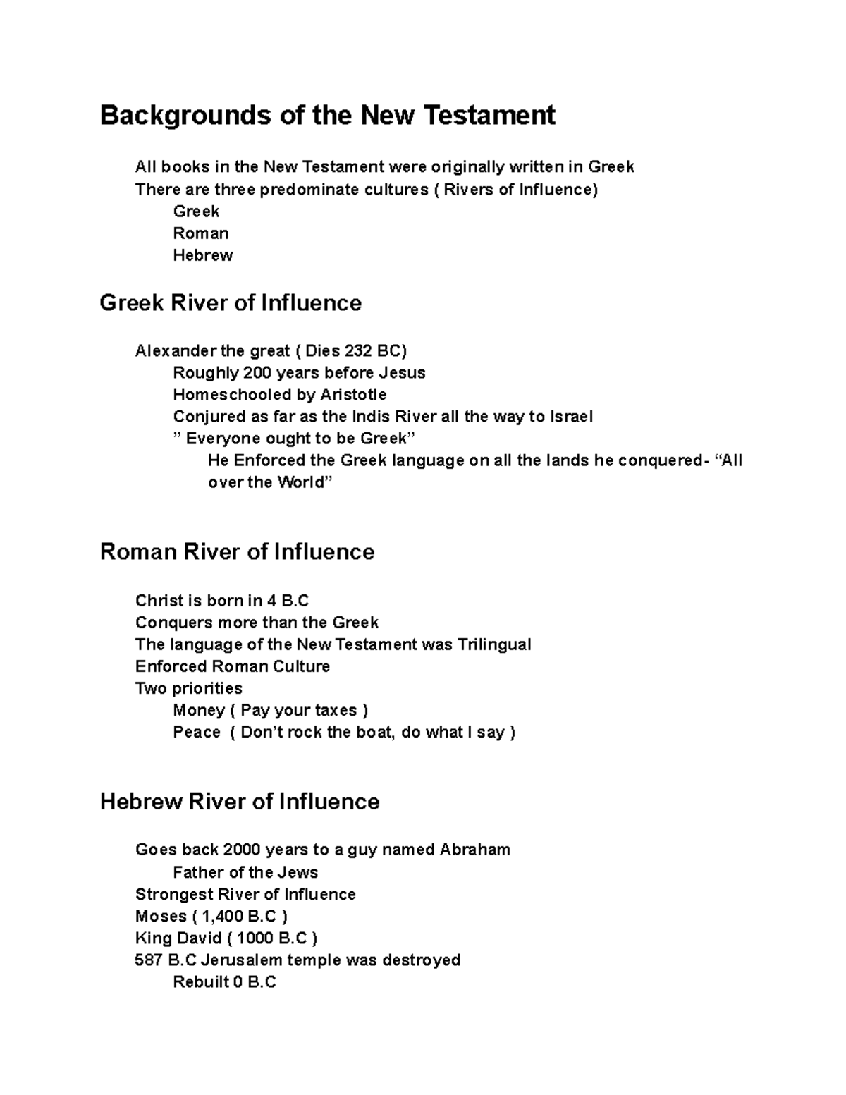 new testament thesis topics