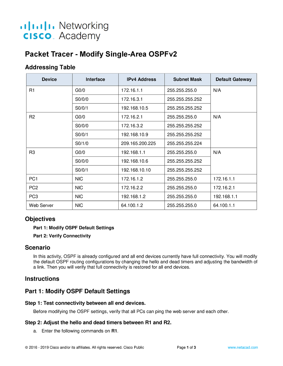 Network Security - © 2016 - 2019 Cisco And/or Its Affiliates. All ...