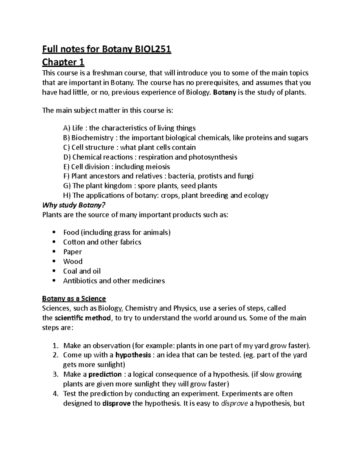 botany research paper topics