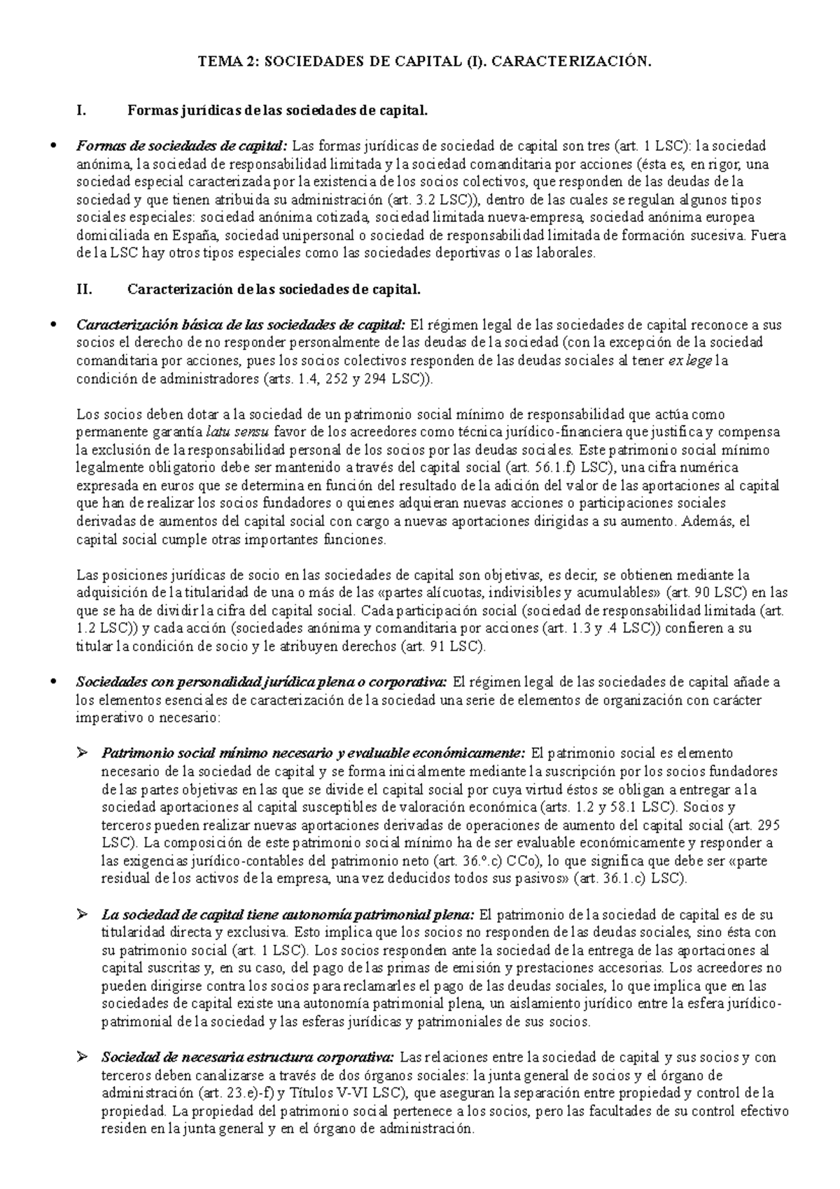 Tema 2. Mercantil Ii /TEMARIO 2020-2021(UNIVERSIDAD DE MURCIA) TEMA 2 ...