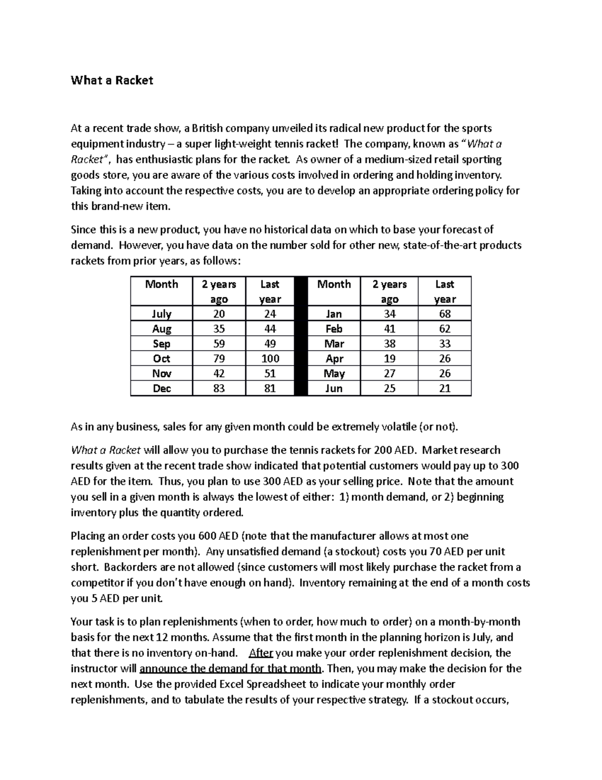 What a Racket FOR Students - What a Racket At a recent trade show, a ...