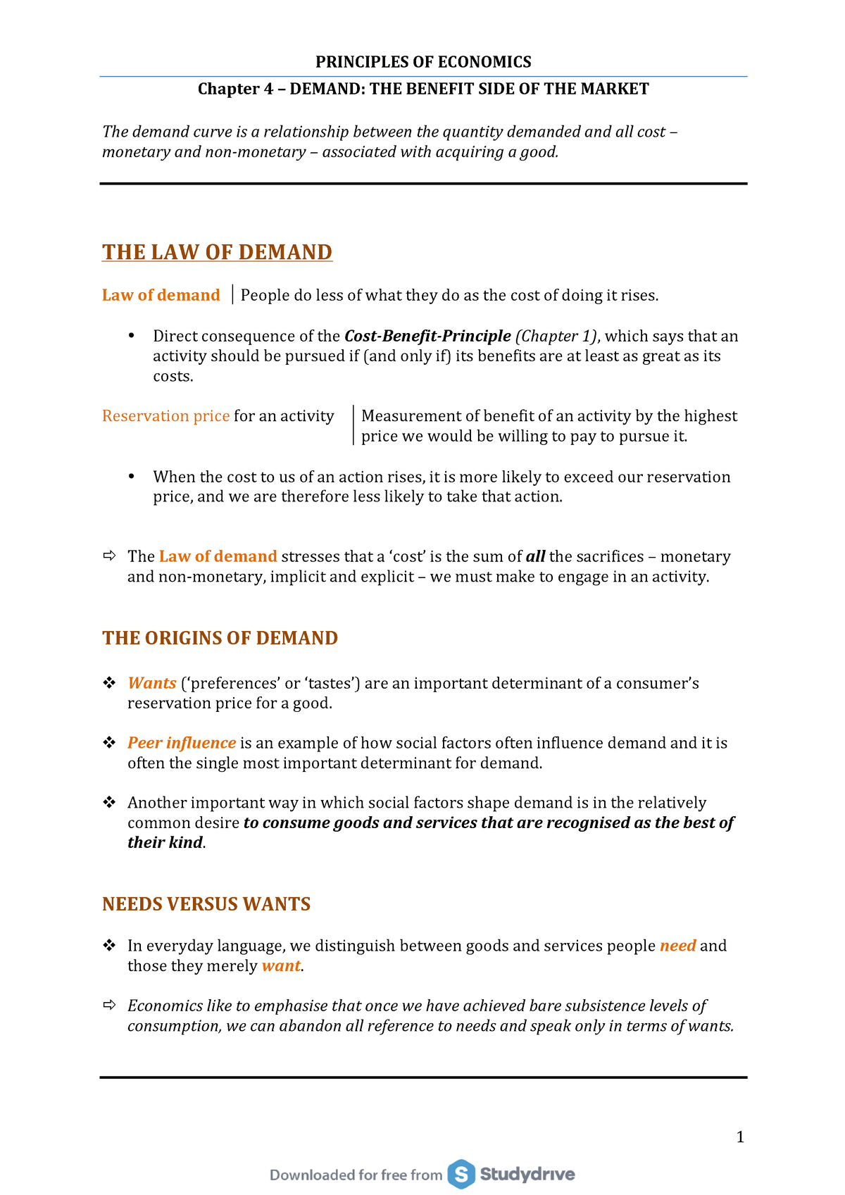 economics chapter 4 homework