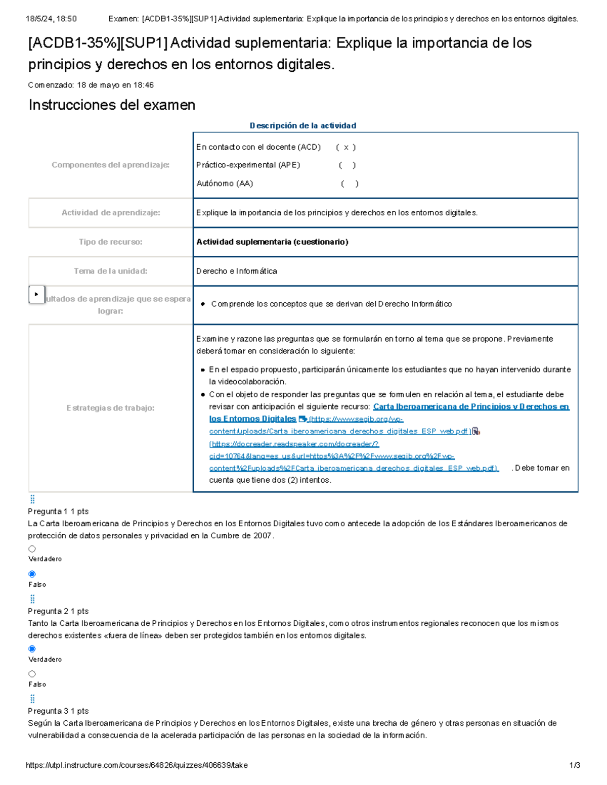 Examen [ACDB 1-35%][SUP 1] Actividad Suplementaria Explique La ...