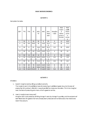 Basicmicro 1 - notes - BASIC MICROECONOMICS IV. EXPLORE Search in the ...
