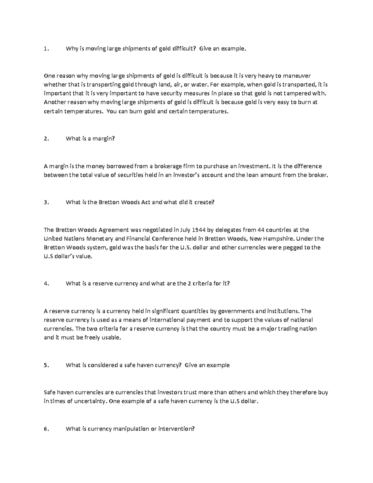 Econ 2000 Hw 8 - This document includes the homework questions and ...
