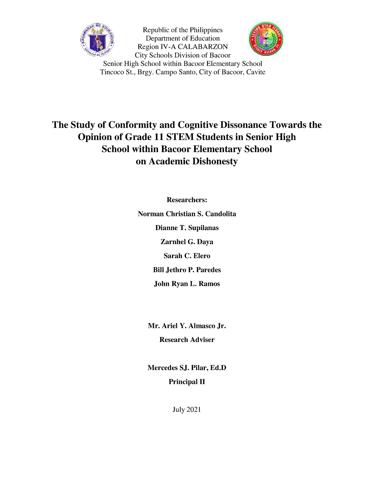 Group-1-Prac Res-The-Study-of-Conformity-and-Cognitive-Dissonance ...