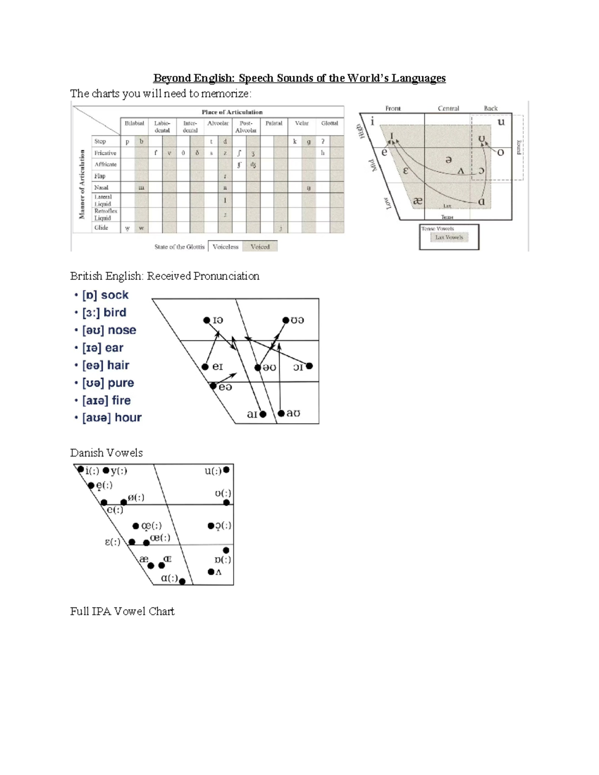2.4 Beyond English Speech Sounds of the World's Languages - Beyond ...
