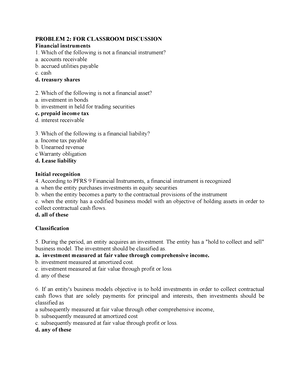 Practice Problems - Intermediate Accounting Vol.1 - Studocu