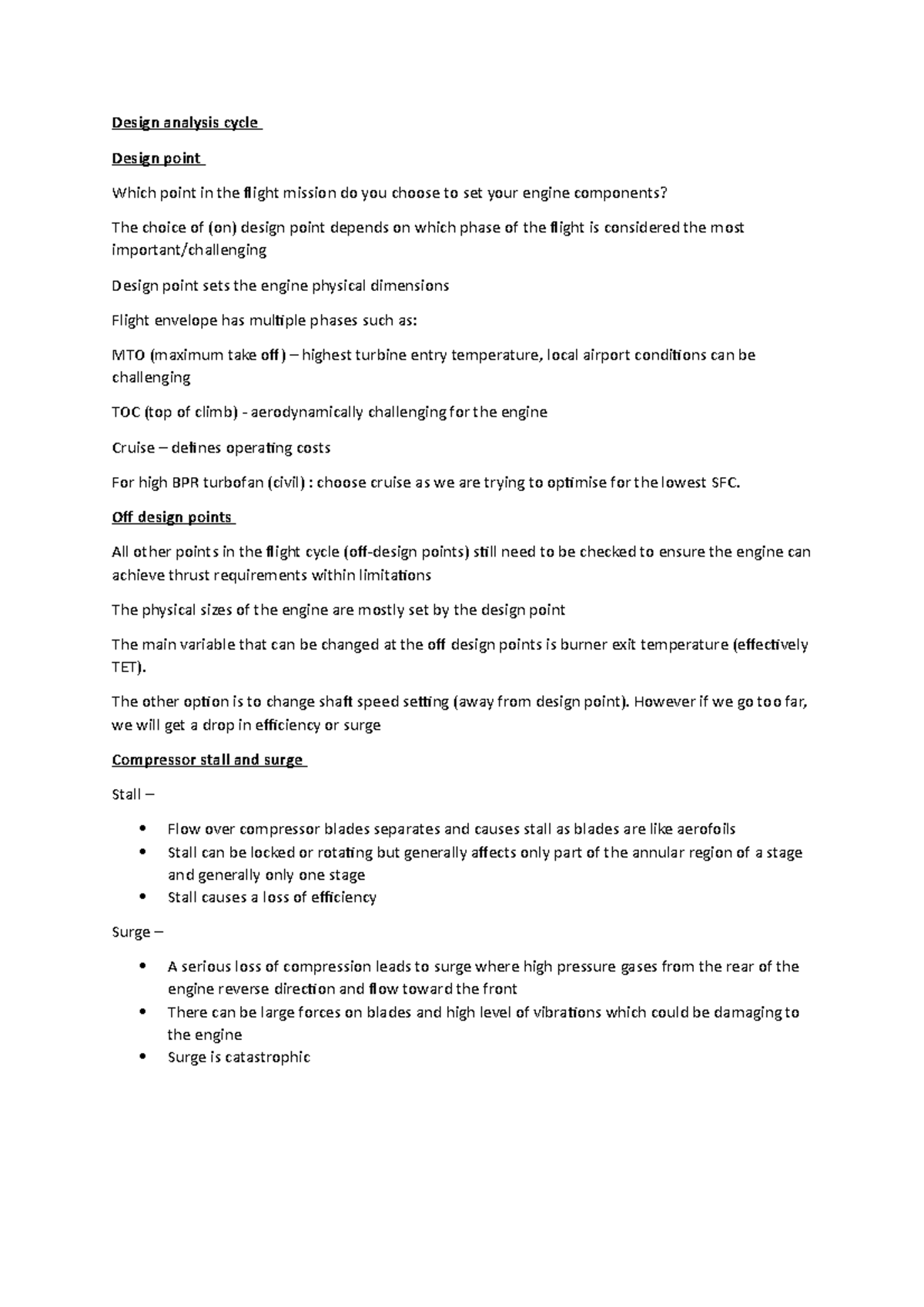 8 Design Analysis Cycle Design Analysis Cycle Design Point Which 