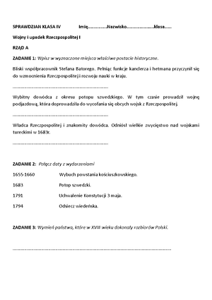 Klasa 5, dział 4 - Początki średniowiecza - RozwiĄŻ - Klasa 5, dział 4