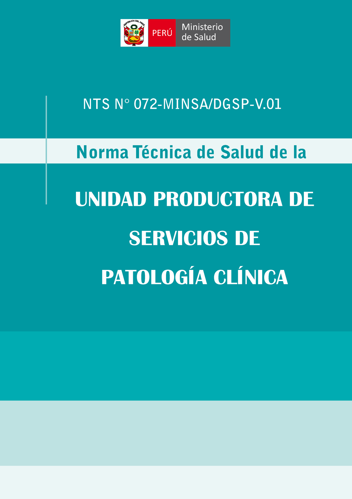 Norma T Cnica De Salud De La Unidad Productora De Servicios De Patolog ...