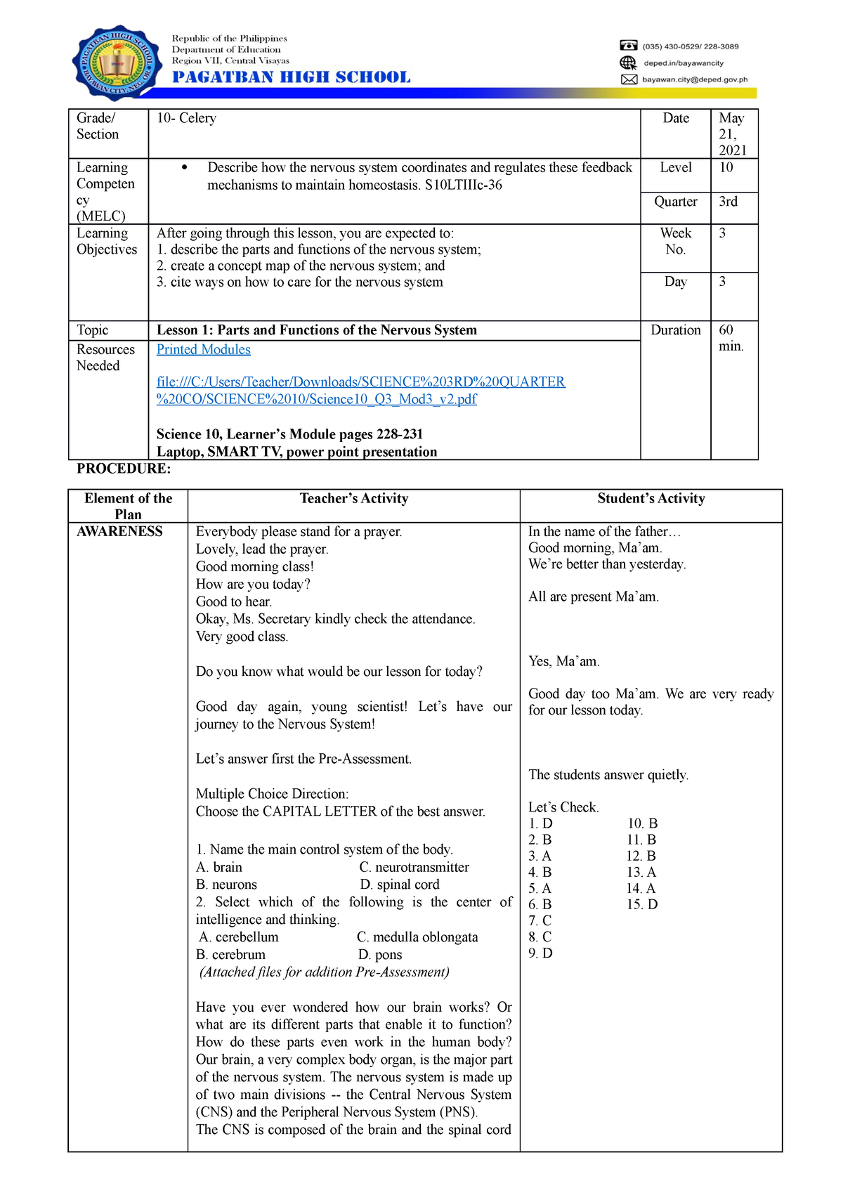 Detailed Lesson Plan In Science Cot Detailed Lesson Plan In Hot Sex Picture 1544