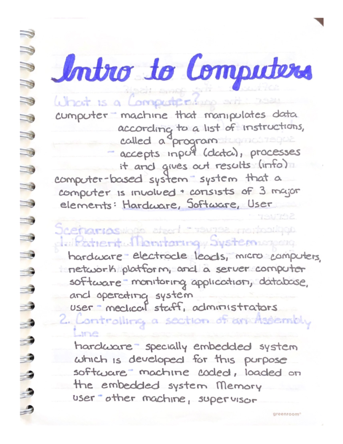 Intro to Computers Notes - CPCS 100 - Studocu