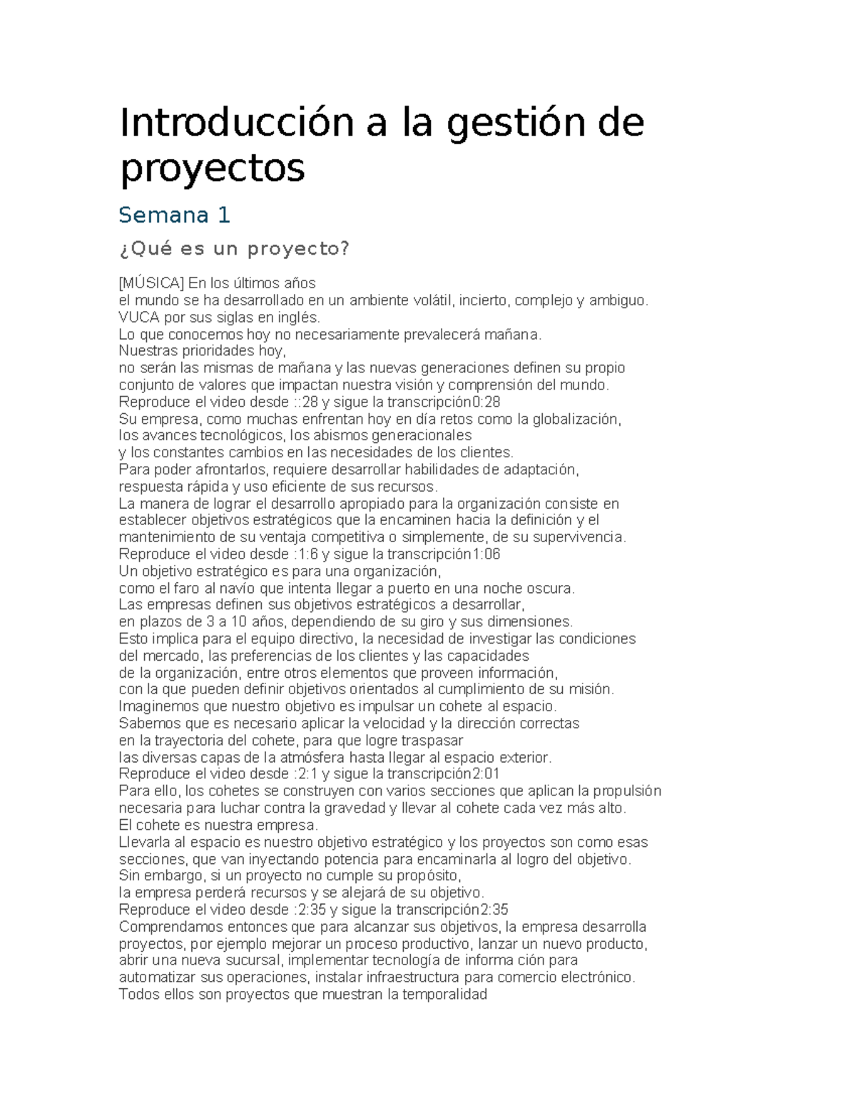 Introducción a la gestión de proyectos - Introducción a la gestión de ...