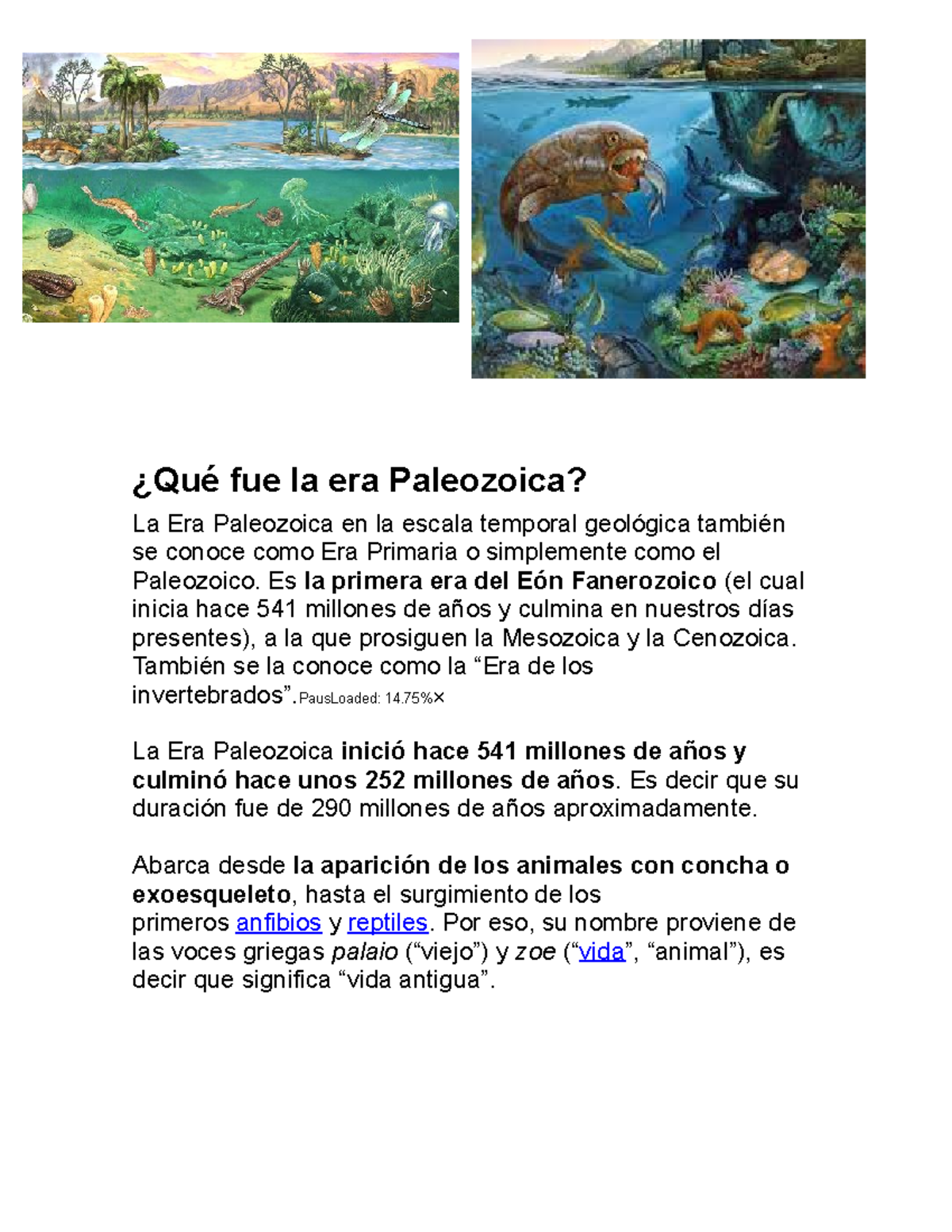 Qué fue la era Paleozoica - ¿Qué fue la era Paleozoica? La Era ...