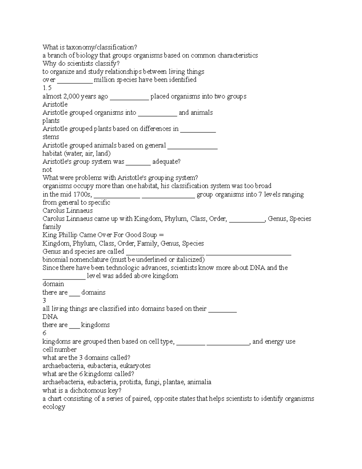 bio-4-notes-and-study-guide-what-is-taxonomy-classification-a