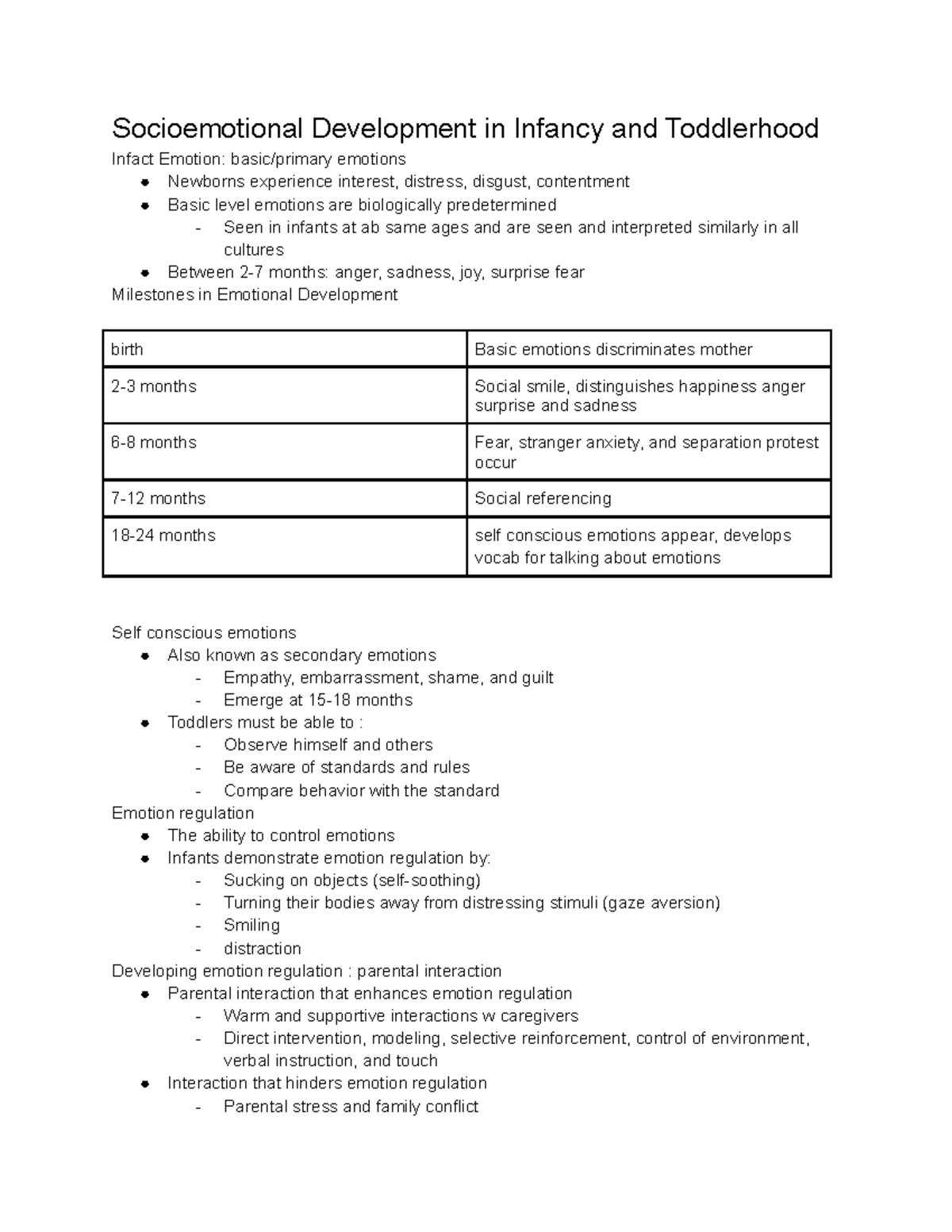 Socioemotional Development in Infancy and Toddlerhood - Depression ...