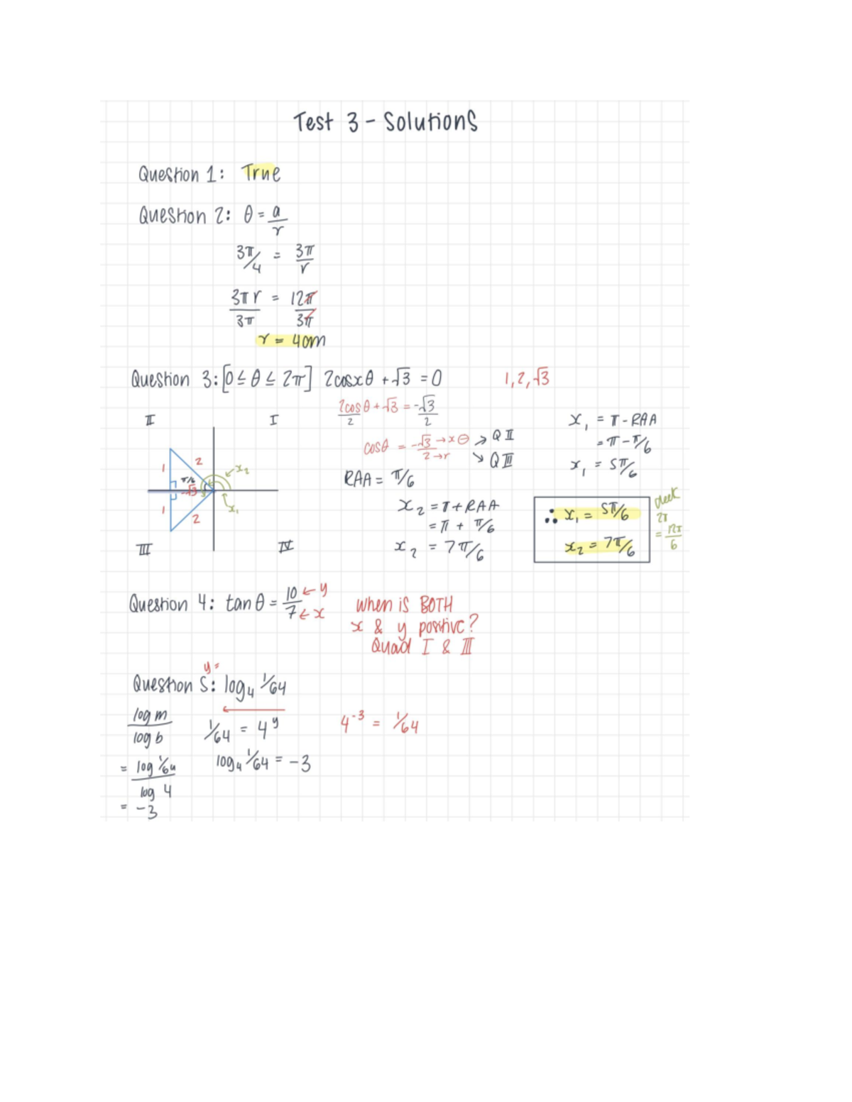 Test 3 Math Notes Studocu