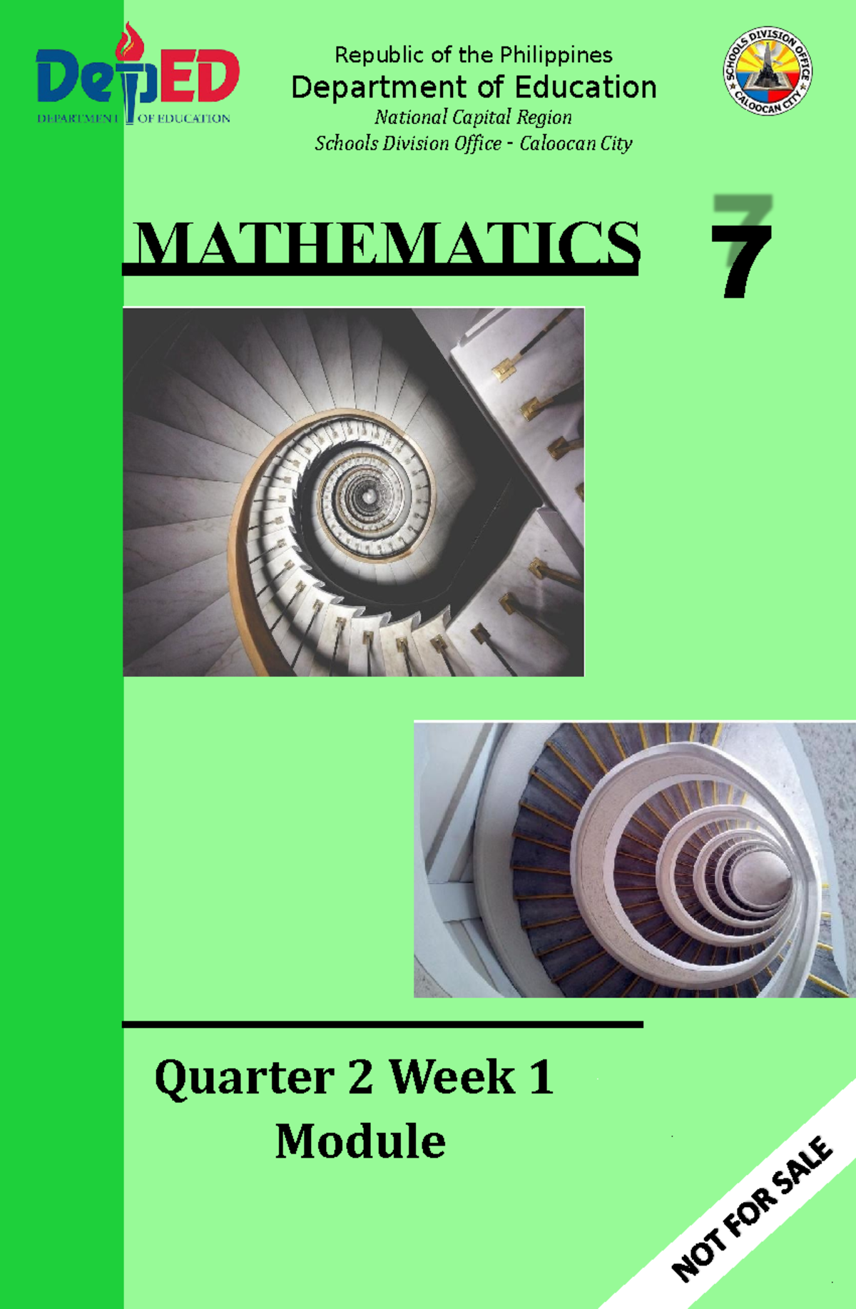Math-7-q2-week-1 - for merge - Republic of the Philippines Department ...