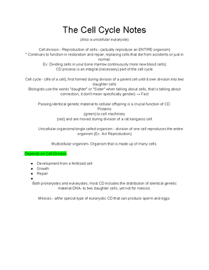 Chapter 8 Introduction to Metabolism Notes - Chapter 8 : Introduction ...