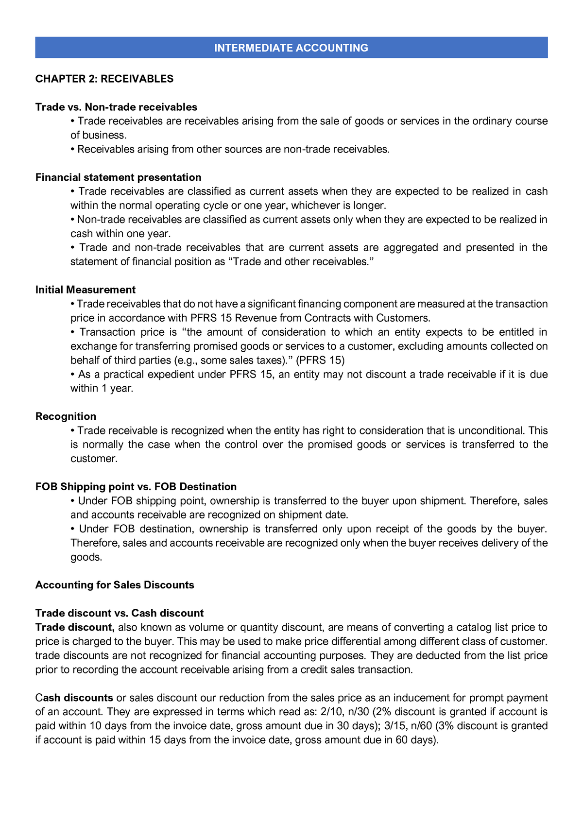 Chapter 2: Intermediate Accounting - INTERMEDIATE ACCOUNTING CHAPTER 2 ...