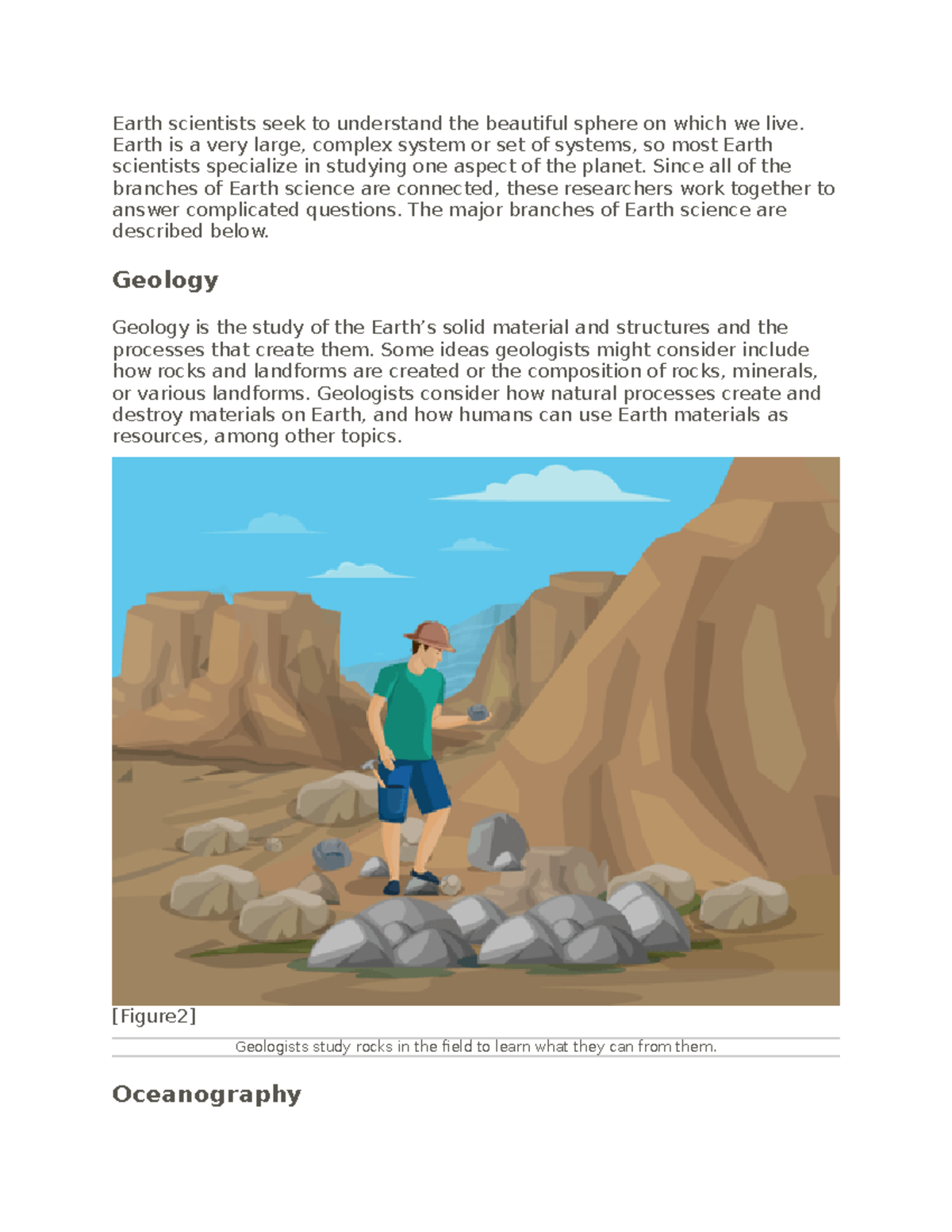 Biology Part 205 - Notes - Earth Scientists Seek To Understand The ...