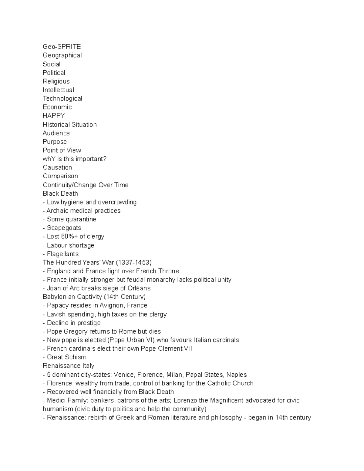 AP EURO Notes Pompous Geo SPRITE Geographical Social Political ap-euro-notes-pompous-geo-sprite-geographical-social-political