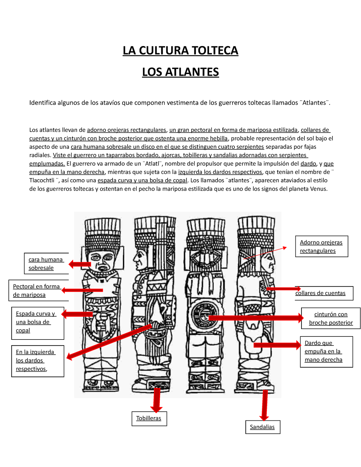 La Cultura Tolteca La Cultura Tolteca Los Atlantes Identifica Algunos