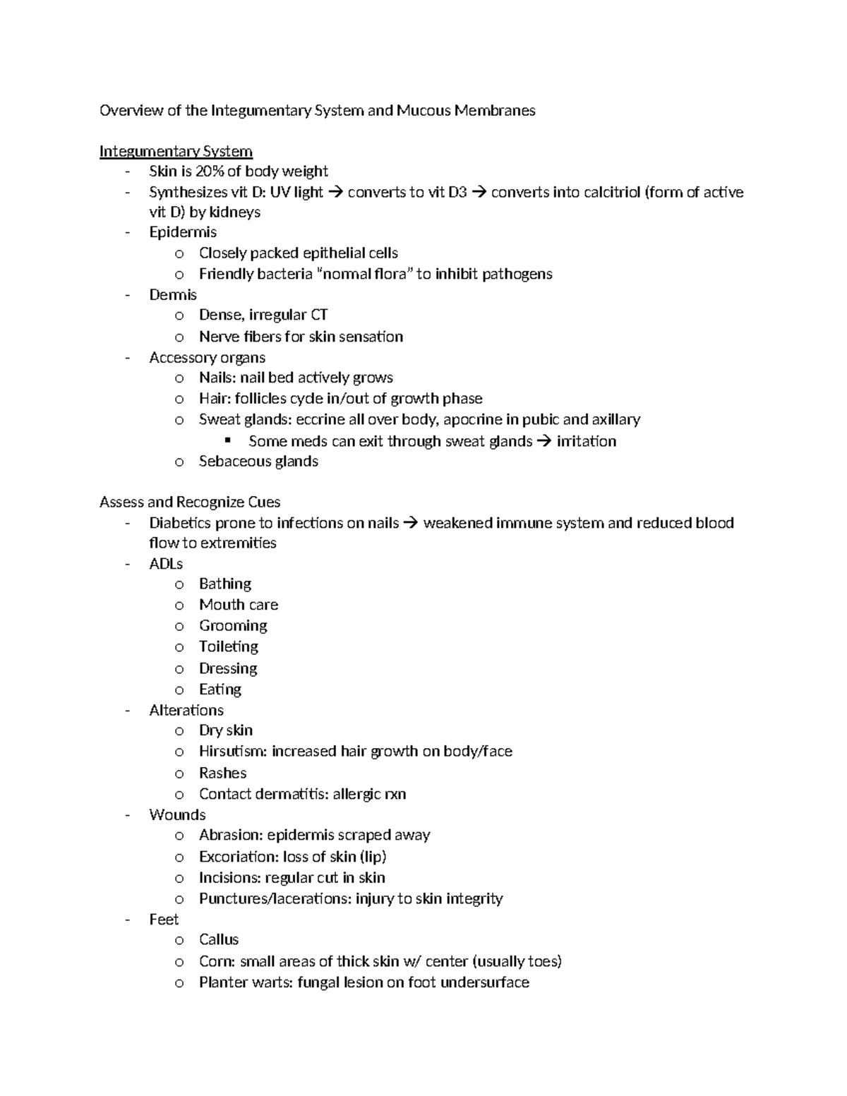Overview of the Integumentary System and Mucous Membranes - Overview of ...