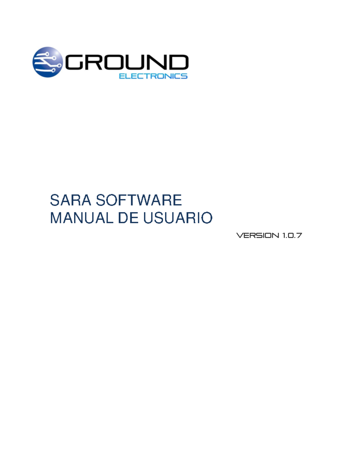 Silo - DVFEVF - SARA SOFTWARE MANUAL DE USUARIO VERSION 1. I. ACERCA DE ...