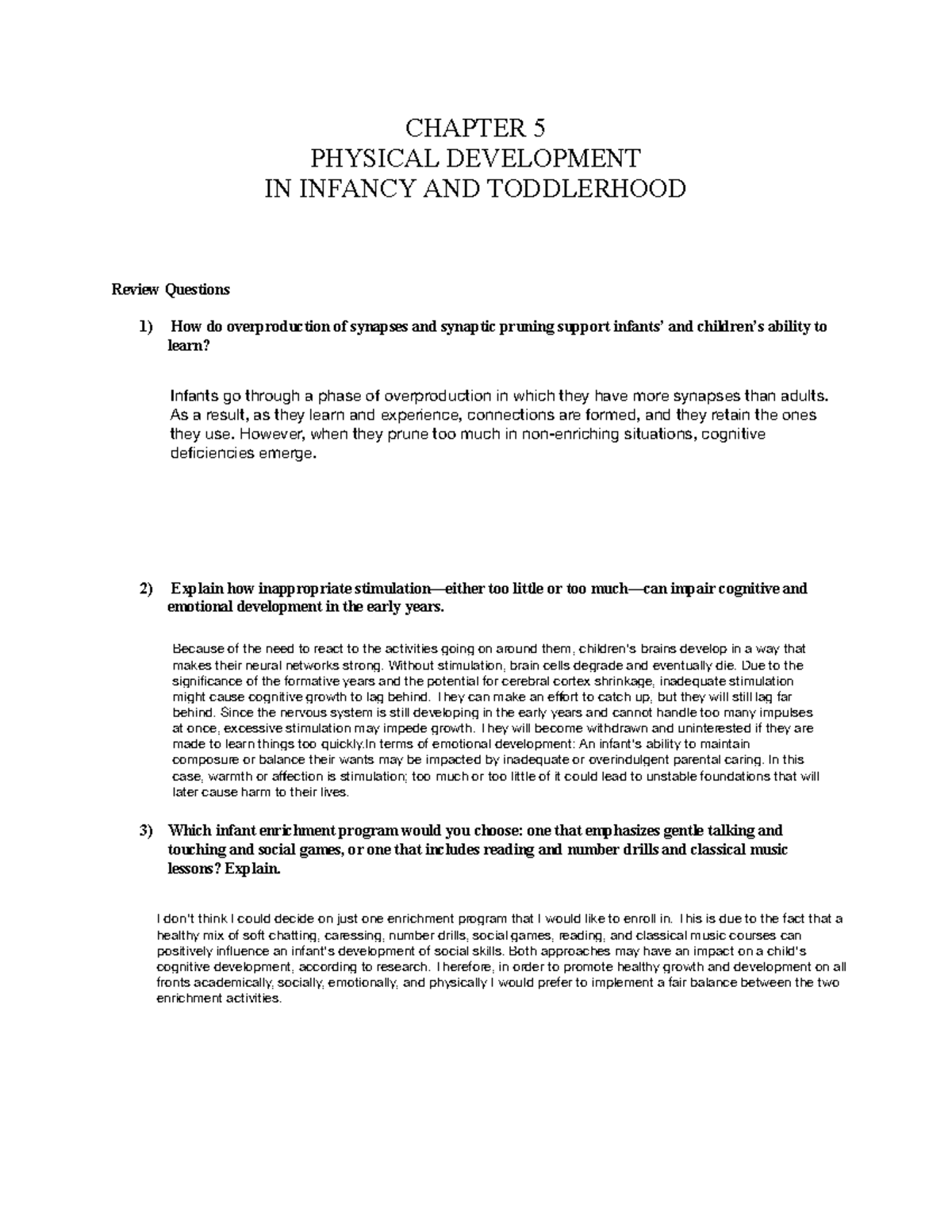 Chapter+5+Review+Questions+Spring+2024 - CHAPTER 5 PHYSICAL DEVELOPMENT ...