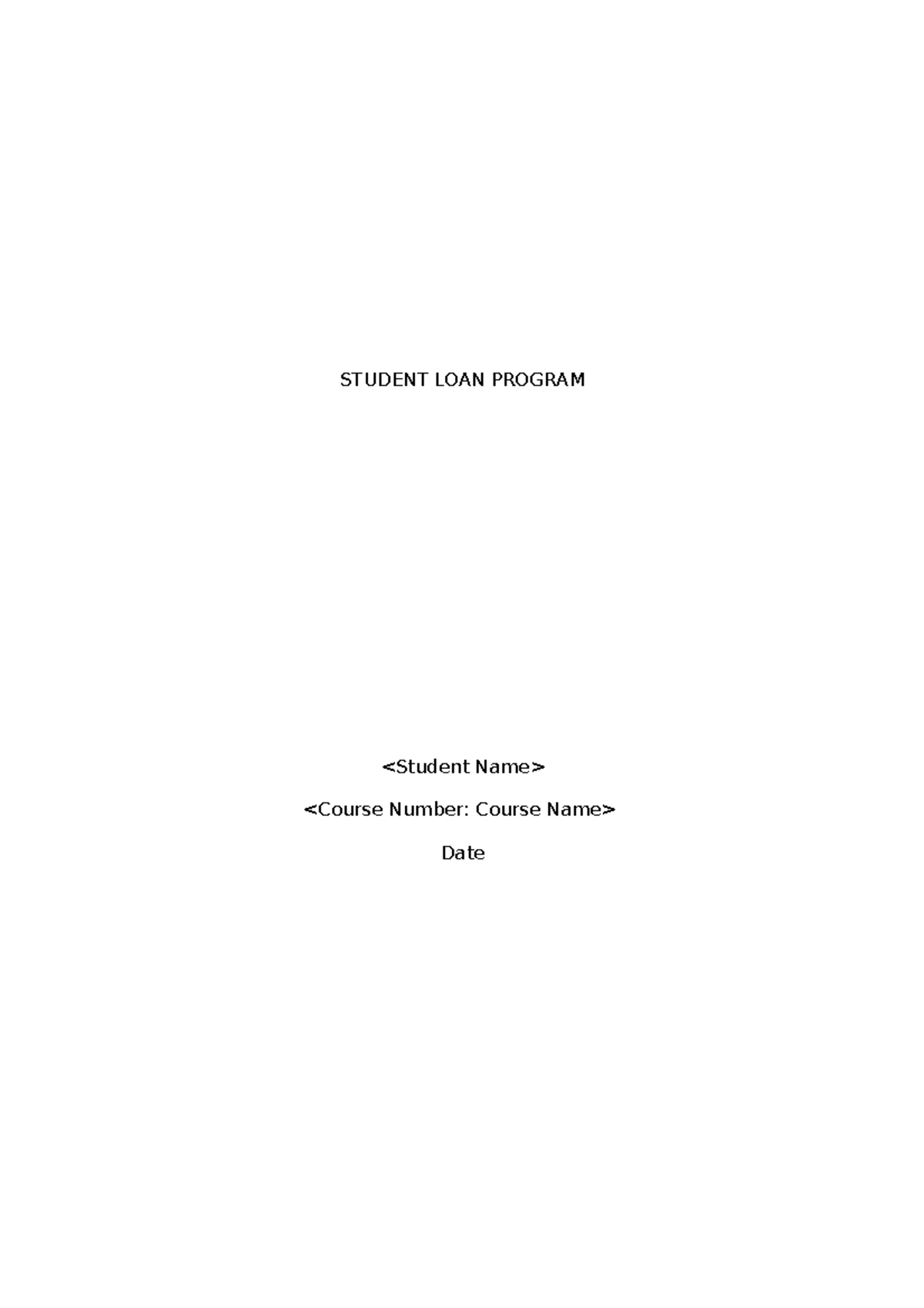 essay topics about student loans