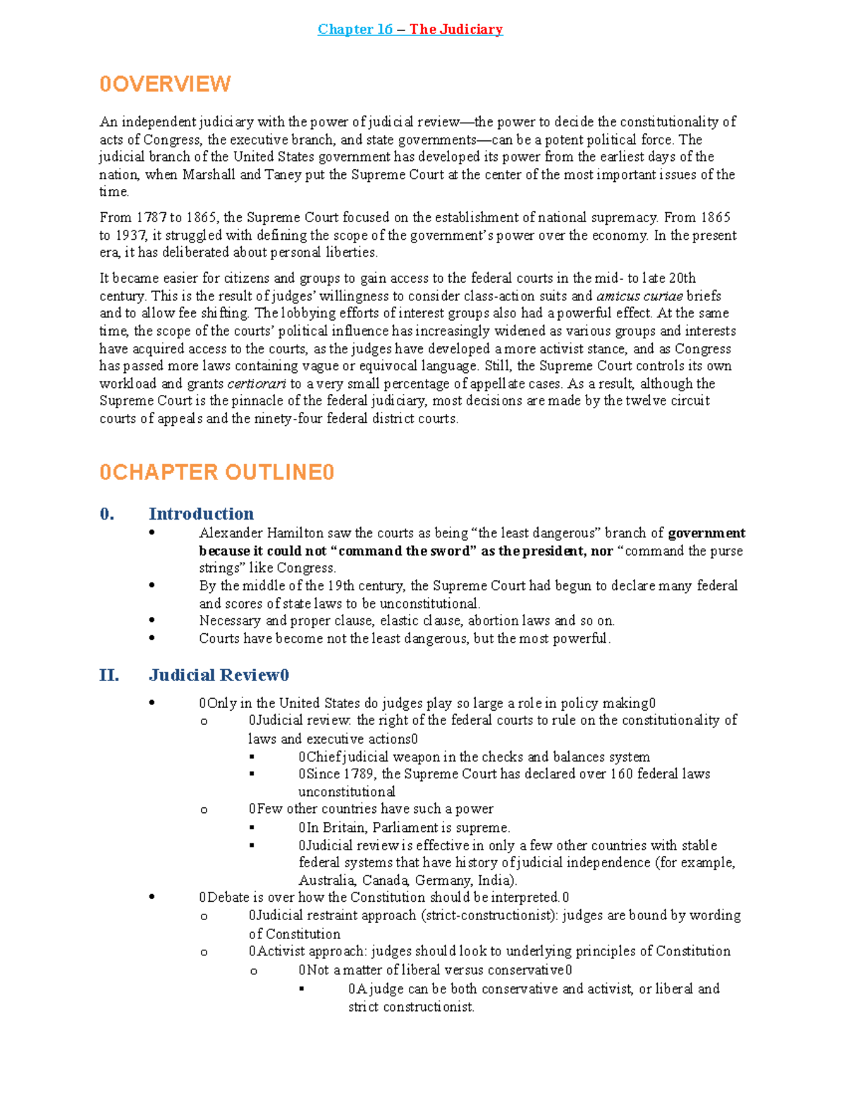 Ch16 The Judiciary - Sciences Politiques - Chapter 16 – The Judiciary ...