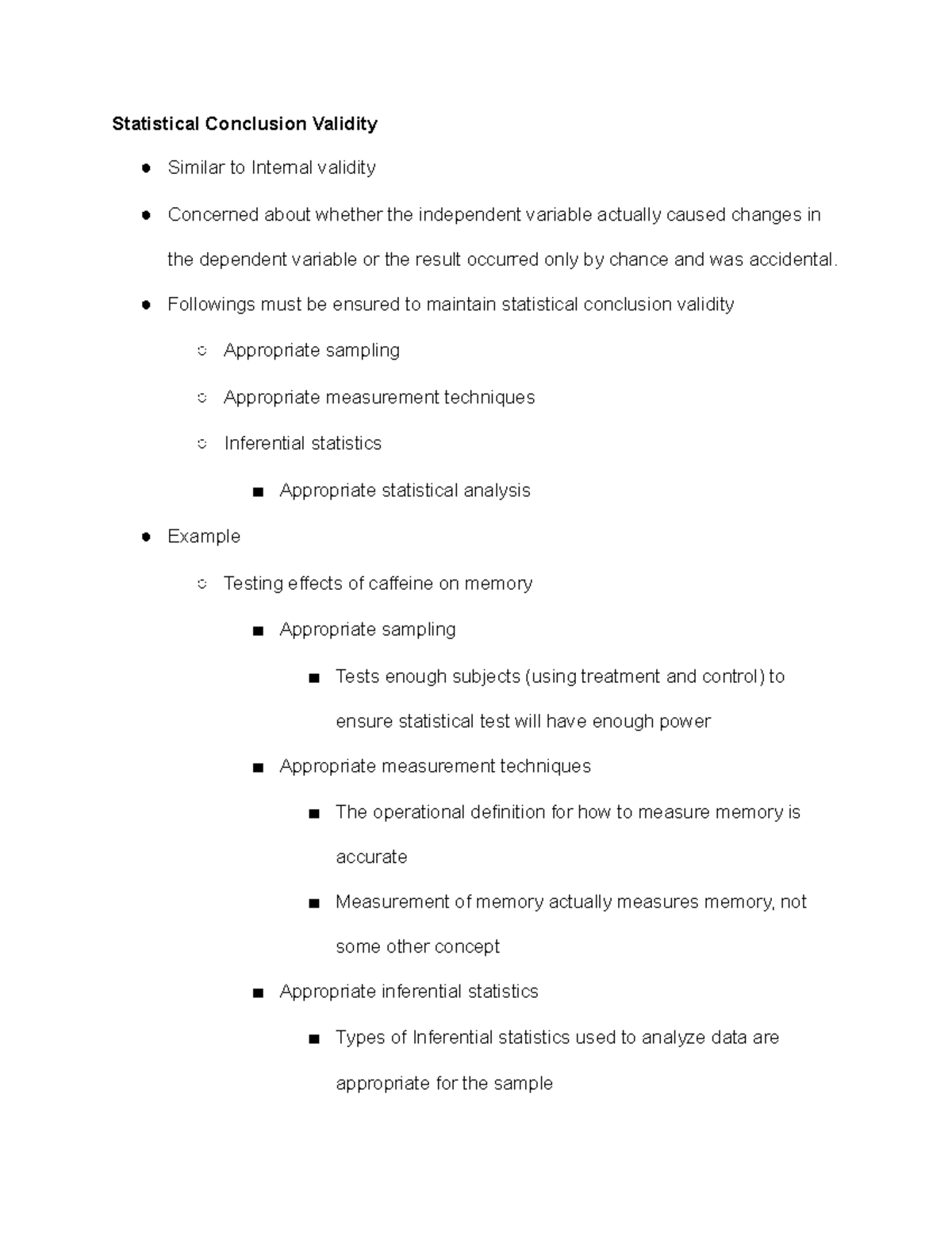 experimental validity psychology