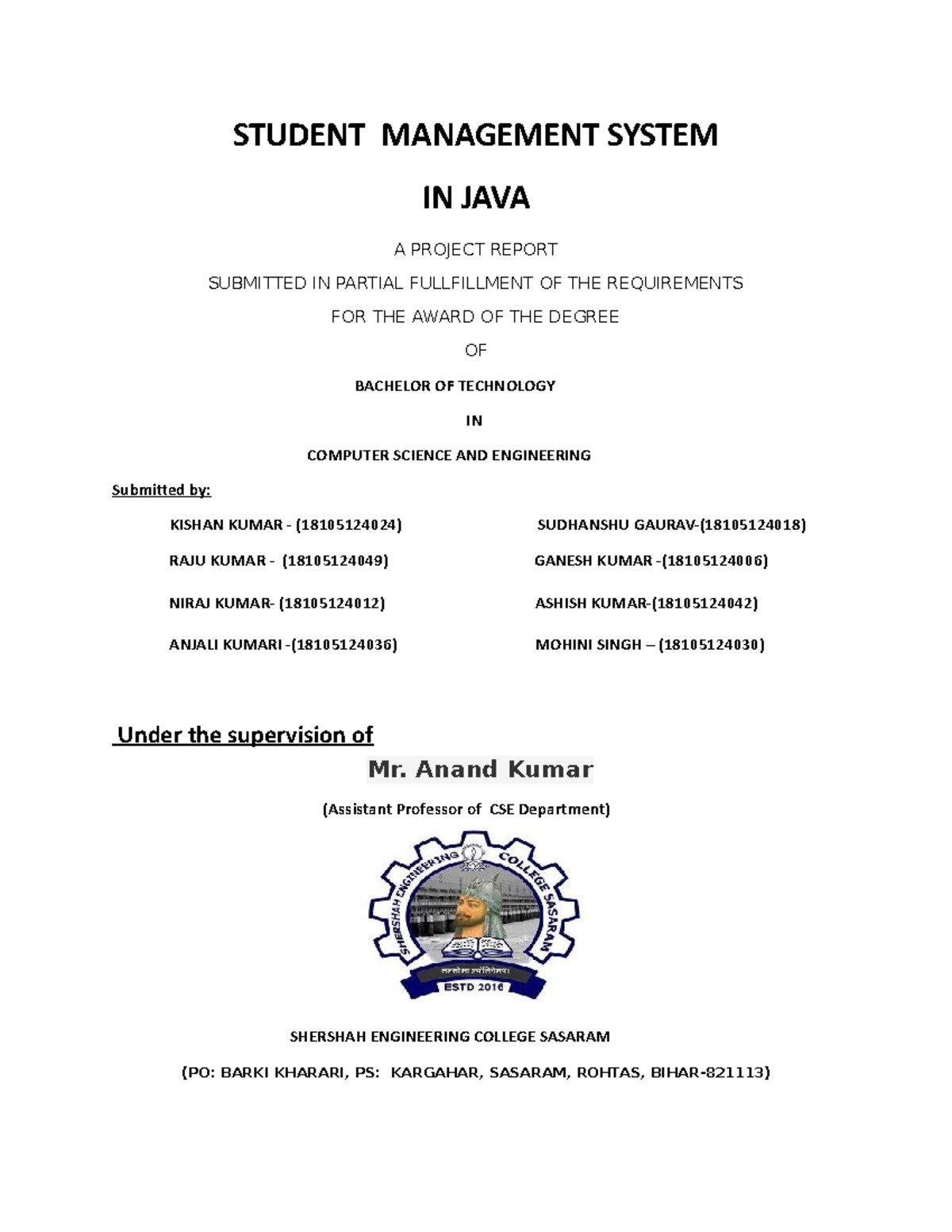 Student Management System - STUDENT MANAGEMENT SYSTEM IN JAVA A PROJECT ...