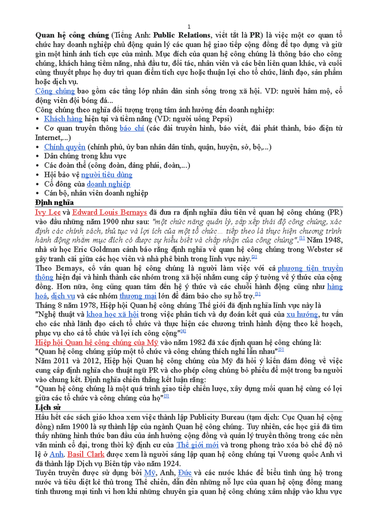 Quan hệ công chúng - Quan hệ công chúng (Tiếng Anh: Public Relations ...