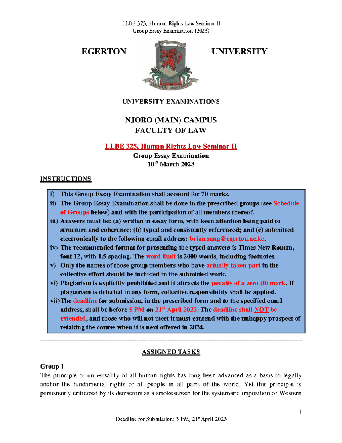 LLBE 325 EXAM 2023 Lecture Notes With The Current Legislative 